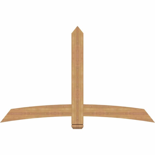 Ekena Millwork Bellingham Timber Gable Bracket, Western Red Cedar, 72"W x 45"H x 1 1/2"D x 5 1/2"F, 15/12 Pitch GBW072X45X0206BEL00SWR - main